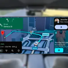 Nowe funkcje w android auto aktualizacja: nawigacja, wiadomości i muzyka.