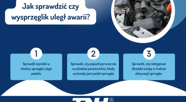 Jak sprawdzić, czy wysprzęglik jest sprawny? Sprawdź wycieki, ruch pojazdu i nietypowe dźwięki.