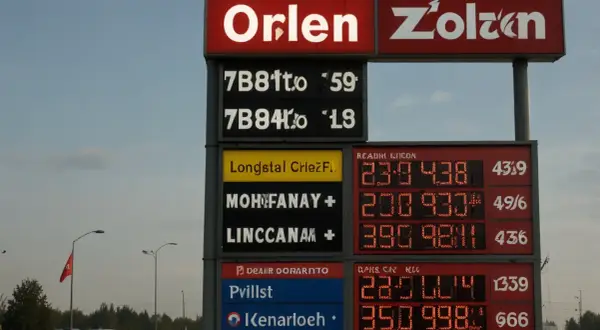 Aktualne ceny paliw hurt Orlen: wzrost na rynku hurtowym